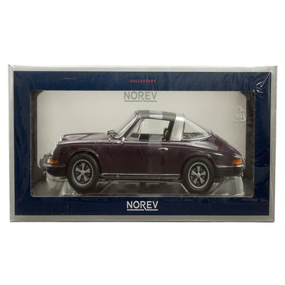 1/18 Norev 1971 911 T Targa Violet with Black TopDiecast Model Car - 187644
