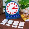 penepico Premium Montessori Learning Clock- 12-inch Solid Beechwood Teaching Clock with Movable Hands & Numbers, Math & Sensory Toys for Kids Ages 3-8+, Homeschool & Classroom Materials (3.85 lbs) view 1