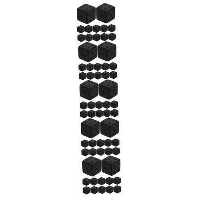 BESPORTBLE 5sets 30pcs Black Frosted Acrylic Dices for Board Games Portable Dice for Home Pub and Entertainment Lightweight and Game Accessories 30pcs*5