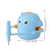 Kids Electric Drawing Robot Featuring 100 Learning Cards and 2 Pens, Blue view 3