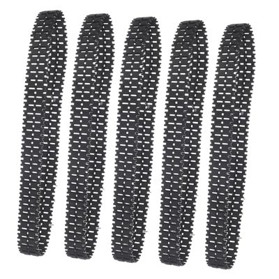 Milisten 5pcs Tank Tracks Replacement for DIY Remote Control Tank Models Easy to Install Excellent Traction Various Terrains for Creative Building and Hands Skills