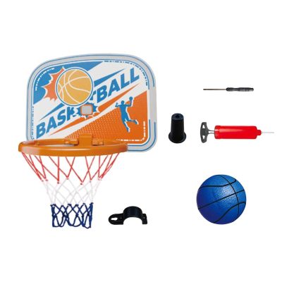 Basketball Hoop Set, Indoor Mini Basketball Game Kit for Home Use, Blue White