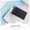 Artibetter 8Pcs Blank Flashcards Binder Rings Simple Style Memo Cards for Students Portable Note Cards for English Vocabulary Learning view 4