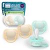 Philips Avent Ultra Soft Pacifiers - Orthodontic Design, for Babies 0-6 Months, Flexible Shield, Silicone Symmetrical Nipple, BPA-Free, 2 Sterilizing Cases, 4 Pack, SCF091/48 view 1
