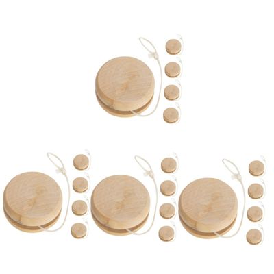Yardwe 10pcs Wooden Yo-yo Toy for Boys and Girls Park Toy Yoyo Balls Boys and Girls Unisex Outdoor Plaything