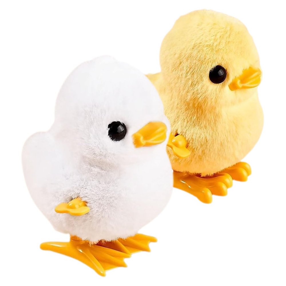 Abaodam 2Pcs Wind Up Animal Adorable Jumping Duck for Clockwork for Parties for Birthdays and Easter Celebrations