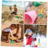 GALPADA 5Pcs Sand Dredging Lightweight Plastic Shovels for Beach Play Summer Outdoor Fun for Easy to Pack for Travel view 3