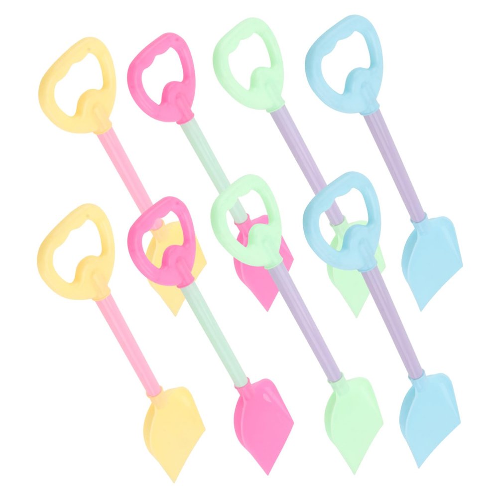BESPORTBLE 8PCS Sand Shovel for Beach Playthings Random Styles for Outdoor Fun and Developing Coordination Skills