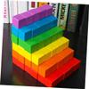 DECORNIJIA 50pcs Square Mosaic Blocks Wooden Craft Blocks DIY Tiles for Boys and Girls Creative Building Materials view 3