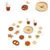 Bffcnl Wooden Cookie Play Food Set Baking Hand Eye Coordination Accessories for Pretend view 2