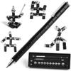 Color Fidget Pen Toy, Sensory Tool EDC Fidgeting Game for Adults, Cool Gadget Best for Stress and Anxiety Relief and Kill Time (Standard Paper Box Set, Black) view 1