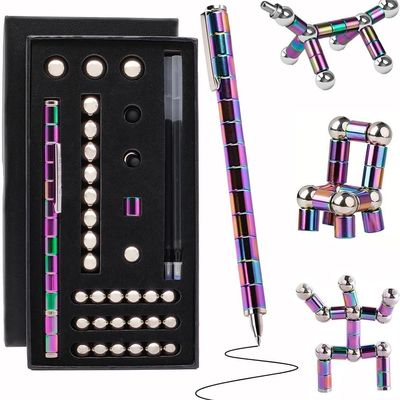 Color Fidget Pen Toy, Sensory Tool EDC Fidgeting Game for Adults, Cool Gadget Best for Stress and Anxiety Relief and Kill Time (Top-of-The-Line Large Paper Box Set, Colorful)