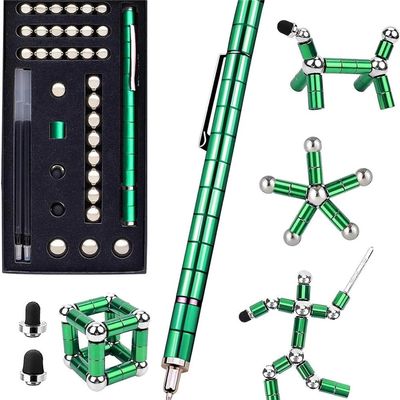 Color Fidget Pen Toy, Sensory Tool EDC Fidgeting Game for Adults, Cool Gadget Best for Stress and Anxiety Relief and Kill Time (Top-of-The-Line Large Paper Box Set, Golden)