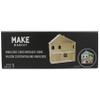 Make Market Dollhouse Kit, Unfinished Wooden Bungalow Display, Natural, 24" x 23.3" x 8.5", 1-Pack view 3