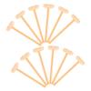 JUMPLAWN 12Pcs Mini Mallet for Solid Wood Hammer for Boys and Safe and Wood Beat to Enhance Hand Eye Coordination and Dexterity view 1