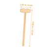 JUMPLAWN 12Pcs Mini Mallet for Solid Wood Hammer for Boys and Safe and Wood Beat to Enhance Hand Eye Coordination and Dexterity view 2