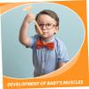 JUMPLAWN 12Pcs Mini Mallet for Solid Wood Hammer for Boys and Safe and Wood Beat to Enhance Hand Eye Coordination and Dexterity view 3