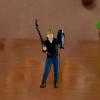 1/64 Fishing Figure Miniature Resin Model, Tiny People Decoration view 4