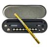Color Fidget Pen Toy, Sensory Tool EDC Fidgeting Game for Adults, Cool Gadget Best for Stress and Anxiety Relief and Kill Time (Metal Box Set, Golden) view 1
