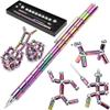 Color Fidget Pen Toy, Sensory Tool EDC Fidgeting Game for Adults, Cool Gadget Best for Stress and Anxiety Relief and Kill Time (Top-of-The-Line Large Paper Box Set, Purple) view 4