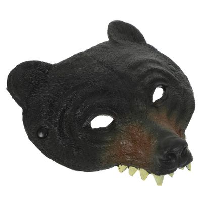 Alasum Animal for Carnival and Cosplay Bear Face Prop Elastic Band for Boys and and Adults for Halloween Parties and Masquerades