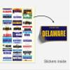 Jazzoo License Plate Game for Kids - 12 Travel Sticker Books - Fun Road Trip Activity for Family Vacations - USA States view 4