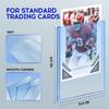 200 Pack Hard Card Sleeves, Plastic Card Sleeves, Baseball Sports Trading PKM Cards Holder Protectors (100 Hard Sleeve + 100 Soft Sleeve) view 3