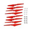 4/8pcs Fit for Phantom 4 Spare Parts Blade Wing Mount Holder Base 9450S Paddle Quick Release Propeller(9450S Red 8pcs) view 1
