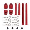 for Tamiya for TT02 for TT-02 Metal Assembled Body Post Mounts Car Shell with R Clips Fixing Column Part Model RC Upgrade Parts RC Car Accessories(Red) view 2