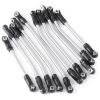 RC Car Parts for Element for Enduro 1/10 RC Car Parts 10Pcs Stainless Steel Upper Lower Suspension Link Rod Linkage Set W/Ball End Replacement Car Accessories view 1