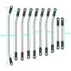 RC Car Parts for Element for Enduro 1/10 RC Car Parts 10Pcs Stainless Steel Upper Lower Suspension Link Rod Linkage Set W/Ball End Replacement Car Accessories view 3