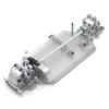 RC Spare Part Compatible with WLtoys 144010 144001 144002 1/14 RC Car Parts Upgrade Metal Bottom Plate Gearbox Differential Center Drive Package(Silver) view 1