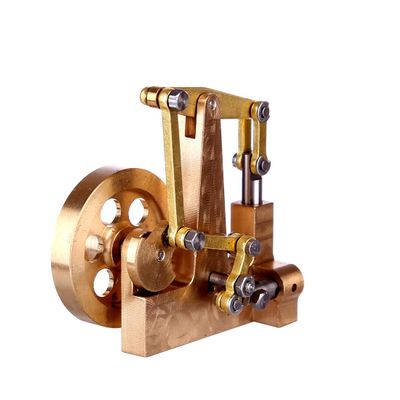 Domiuie Steam Engine Model Kit, Mini Full Copper Balance Type Steam Engine Model Without Boiler, Physics Experiment Toy for Adults