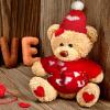 Geyoga 12 Pcs Valentines Day Doll Clothes Bear Stuffed Animals Clothing Accessories Mini Valentines Doll Costume Outfit Include Mini Knit Hats Scarves and Sweater for Plush Toy Clothes Dolls Gifts view 2
