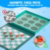 2-in-1 Magnetic Checkers & Tic-Tac-Toe Board Game | Travel Activities for Kids | Foldable Plane and Car Games | Family Fun Travel Essentials for Boy and Girl Over 3 Years view 3