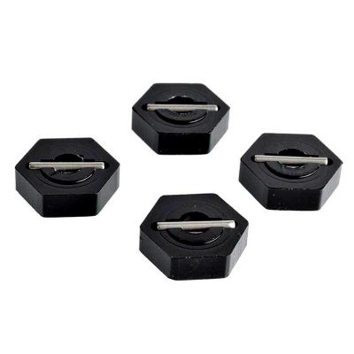 4Pcs Black Metal Wheel Hex Hubs for Traxxas E-Revo Slash 4WD VXL 1/16 RC Car