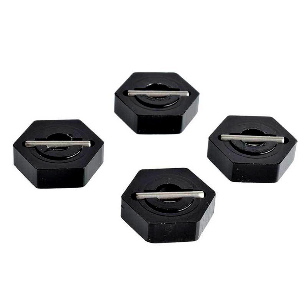 4Pcs Black Metal Wheel Hex Hubs for Traxxas E-Revo Slash 4WD VXL 1/16 RC Car