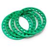 4PCS 1.9/2.2inch Wheel Outer Beadlock Ring for 1/10 RC Crawler Car Axial SCX10 Wraith TRX4 TRX6 D90 1.9 2.2 Wheel Rims(1.9inch-Green) view 1