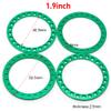 4PCS 1.9/2.2inch Wheel Outer Beadlock Ring for 1/10 RC Crawler Car Axial SCX10 Wraith TRX4 TRX6 D90 1.9 2.2 Wheel Rims(1.9inch-Green) view 3
