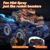 AUUGUU Remote Control Monster Trucks, 2.4GHz All Terrain RC Cars with Light Spray, Birthday Gift for Kids 3 4 5 6 7 8, Toddler Toys for Boys Girls 3+ Year Old view 3