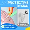 Retractable Safety Scissors for Kids, 3Pcs Scissors for Toddler Ages 3 4 5 6 7, Cute Small Art Crafts Cutting Tools view 3
