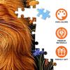 1000pcs Jigsaw Puzzle - Orange Cat in Flowers Design, Large Paper Puzzle for Adults, Interactive Family Game, DIY Brain Challenge, Scratch-Resistant, Square Shape, Ideal view 4