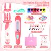 Dreamon 51 Pcs Hair Styling Tools - Hair Gem Stamper Kit and Automatic Hair Braider - Bling Hair Jewels for Girl with Reusable Shining Diamonds and Hair Chalk - Hair Salon Toys Christmas Birthday Gift view 2