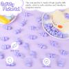 24 Pcs Baby Shower Pacifiers, 1.75 Inch Plastic Pacifiers for Baby Shower Game, Bulk Pacifier for DIY Decoration, Gender Reveal Table Scatter, Hunt Game Props, Party Favors(Purple) view 4