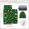 Cute Toddler Nap Mat with Pillow & BlanketSoft Rolled Napping Mats for Boys and Girls, Warm Kids Sleeping Bag Lightweight Slumber Bags for Daycare Preschool Travel (Dinosaur) view 4