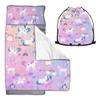 Cute Toddler Nap Mat with Pillow & BlanketSoft Rolled Napping Mats for Boys and Girls, Warm Kids Sleeping Bag Lightweight Slumber Bags for Daycare Preschool Travel (Unicorn) view 1