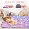 Cute Toddler Nap Mat with Pillow & BlanketSoft Rolled Napping Mats for Boys and Girls, Warm Kids Sleeping Bag Lightweight Slumber Bags for Daycare Preschool Travel (Unicorn) view 3