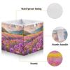Emelivor Field Mountains Purple Cube Storage Bin Fabric Storage Cubes Large Storage Baskets for Shelves Collapsible Cube Organizer Bins for Shelves Nursery Closet Bedroom Living Room,11 x 11inch view 3