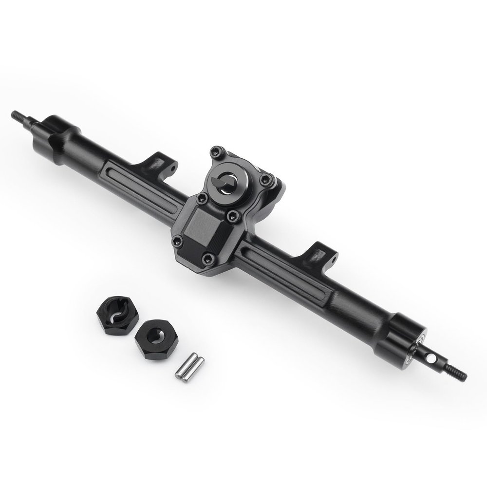 1/24th Aluminum Middle Axles +4mm Extended with Steering Links Upgrade for AXIAL SCX24 Gladiator Deadbolt Bronco JLU C10