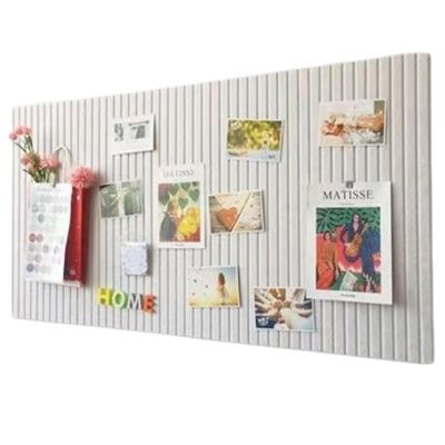 XIUCAI Kids Self Adhesive Felt Activity Board, Student Interactive Learning Tools, Wall Decor for Classroom School Nursery Playroom DIY Art Display, with Safety Pins,White Gray,80 * 120cm